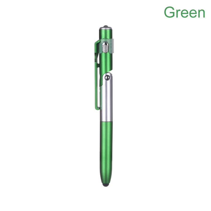 4-in-1 Folding Ballpoint Pen Screen Stylus Touch Pen Universal mini Capacitive Pen with LED For Tablet Cellphone freeshipping - Etreasurs