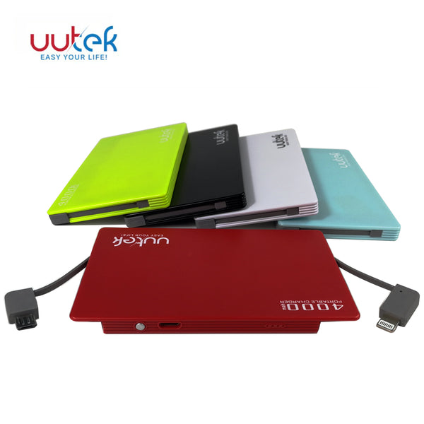 USA Free Shipping Lithium polymer battery mobile power bank 4000mah portable charger UUTEK RSK5 freeshipping - Etreasurs