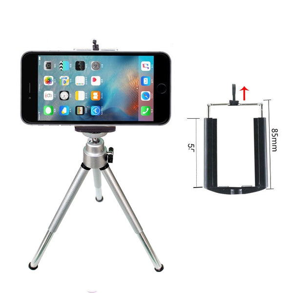 Mini Aluminum Tripod+Clip freeshipping - Etreasurs