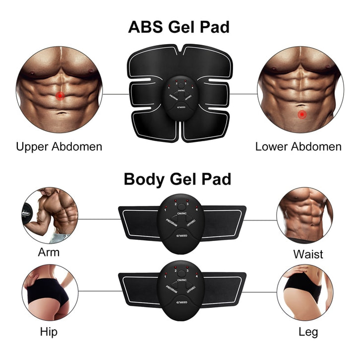 Electric Wireless Muscle Stimulator, Ems, Buttocks, Hips, Trainer, Abdomen, ABS, Stimulator, Fitness, Body Slimming Massager freeshipping - Etreasurs