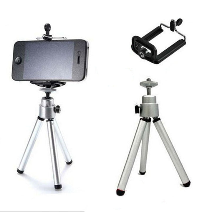 Mini Aluminum Tripod+Clip freeshipping - Etreasurs