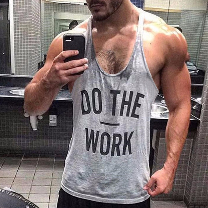 Men Muscle Gyms Workout Tank Tops Bodybuilding Y Back Sleeveless Vest Stringer Singlets Shirt Musclewear freeshipping - Etreasurs