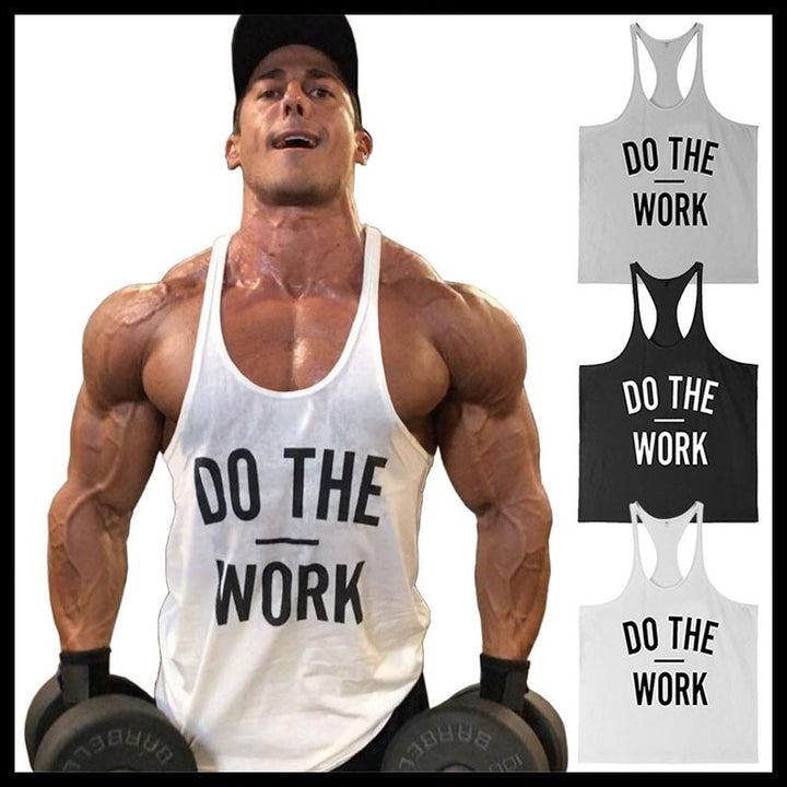 Men Muscle Gyms Workout Tank Tops Bodybuilding Y Back Sleeveless Vest Stringer Singlets Shirt Musclewear freeshipping - Etreasurs