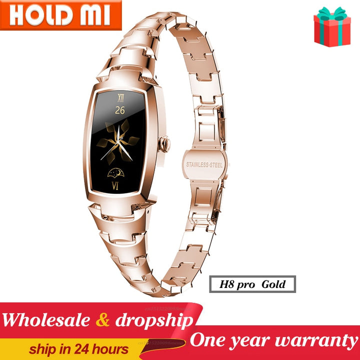 2021 H8 and H8 pro Women Smartwatch Heart Rate Monitor Blood Pressure Smart watch Band  Fitness Tracker lady bracelet Wristband freeshipping - Etreasurs