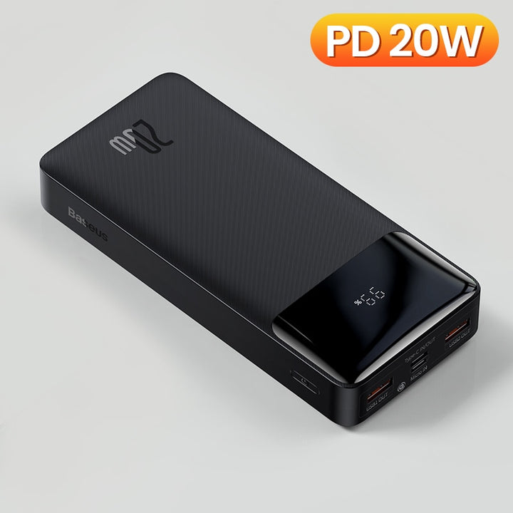 Baseus 20000mAh Power Bank Portable Charger Powerbank 10000 External Battery PD 20W Fast Charging For iPhone 12 Xiaomi PoverBank freeshipping - Etreasurs