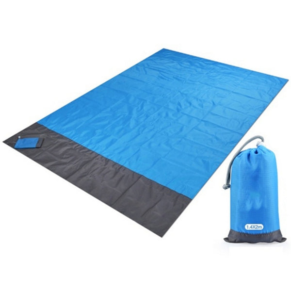 2x2.1m Waterproof Pocket Beach Blanket Folding Camping Mat Mattress Portable Lightweight Mat Outdoor Picnic Mat Sand Beach Mat freeshipping - Etreasurs