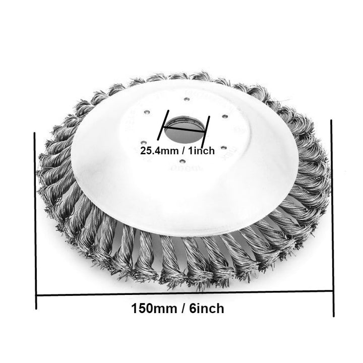 150mm/200mm Steel Wire Trimmer Head Grass Brush Cutter Dust Removal Weeding Plate for Lawnmower freeshipping - Etreasurs