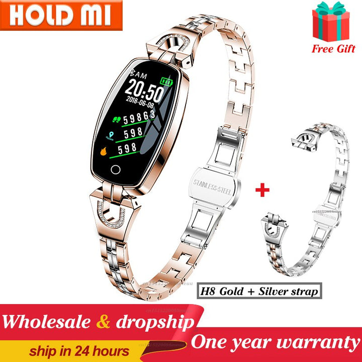 2021 H8 and H8 pro Women Smartwatch Heart Rate Monitor Blood Pressure Smart watch Band  Fitness Tracker lady bracelet Wristband freeshipping - Etreasurs