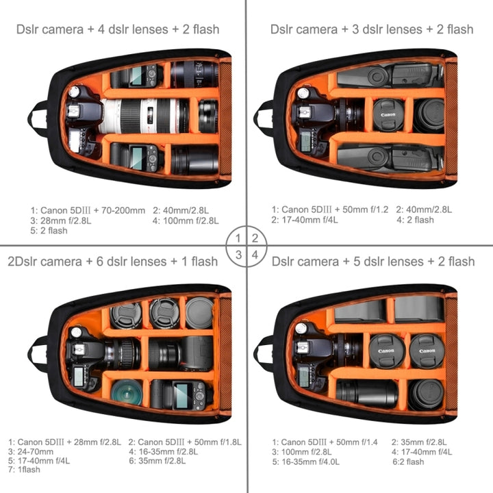 OEM PULUZ dslr Camera Video Bag Waterproof Backpack Handheld PTZ Stabilizer Bags for Canon Camera freeshipping - Etreasurs