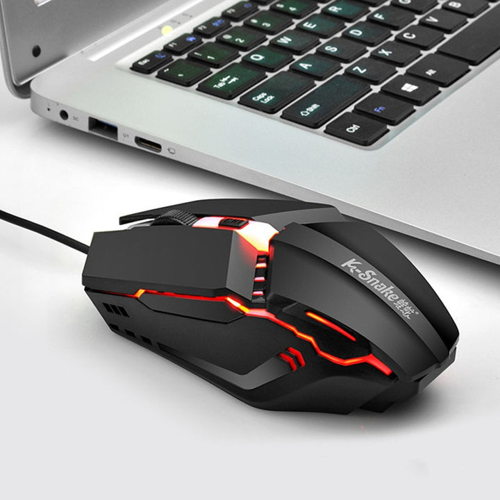 M11 Gaming Electronic Sports RGB Streamer Horse Running Luminous USB Wired PC Computer 1600DPI Laptop Mouse Both hands freeshipping - Etreasurs