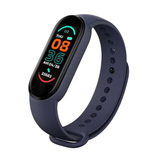 2021 New Smart Band Fitness Tracker Heart Rate Blood Pressure Monitor Color Screen M6 Smart Watch Bracelet IP67 Waterproof freeshipping - Etreasurs