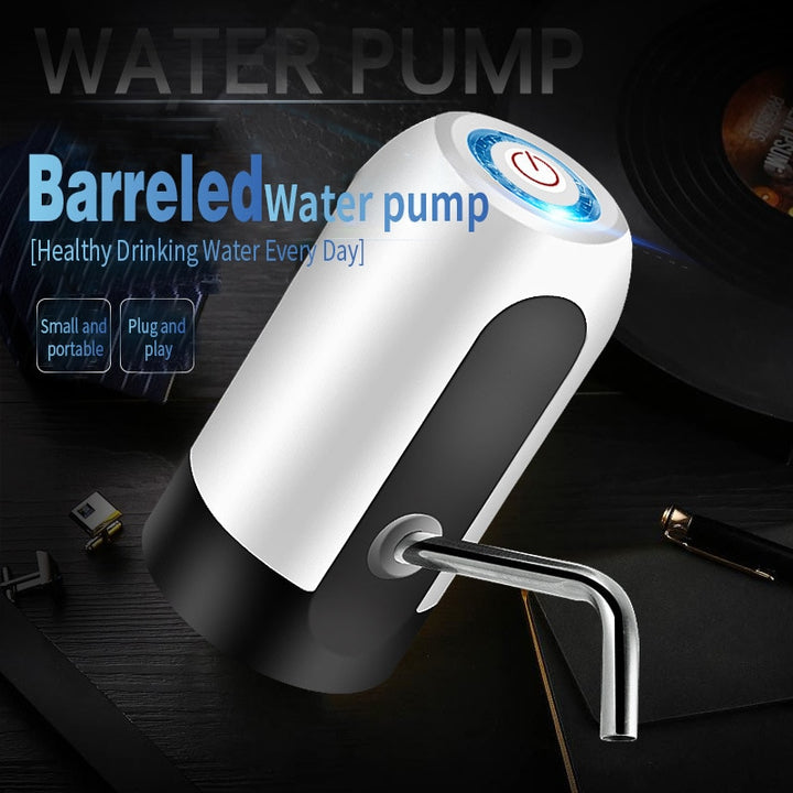 Bottle Pump USB Charging Automatic Electric Water Dispenser Pump One Click Auto Switch Drinking Dispenser freeshipping - Etreasurs