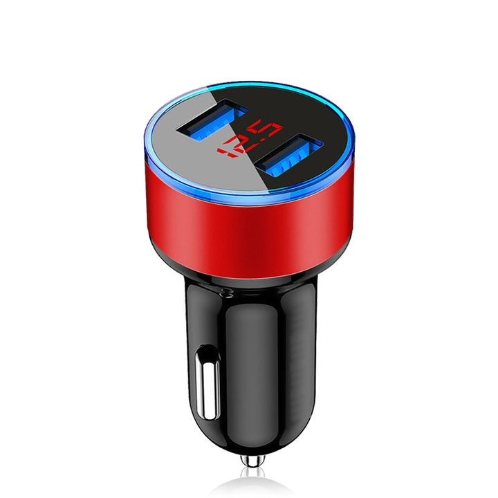 4.8A LED Display USB Phone Charger Car-Charger for Xiaomi Samsung For iPhone 12 11 Pro 7 8 Plus Mobile Phone Adapter Car Charger freeshipping - Etreasurs