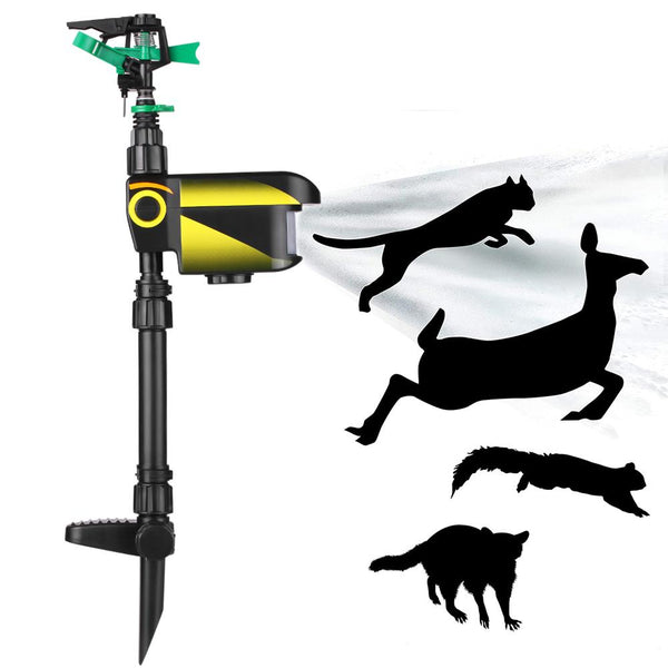 Solar Powered Motion Activated Animal Bird Mouse Repellent Garden Lawn Sprinkler  invading animal away from the garden orchard freeshipping - Etreasurs