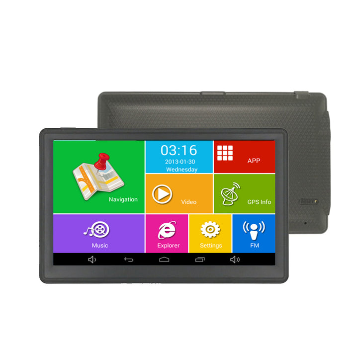 7inch Truck GPS Navigation HD Capacitive Touch Screen 768MB 16G Car GPS Navigator With FreeFree World Maps freeshipping - Etreasurs