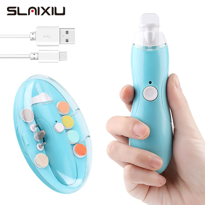 Electric Baby Nail Trimmer USB Charging  Kids Infant Baby Cutter Nail Care Baby Trimmer Manicure Clipper Scissors freeshipping - Etreasurs