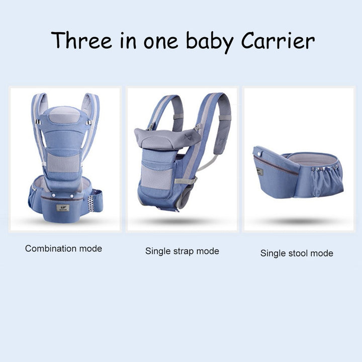 New 0-48 Month Ergonomic Baby Carrier Infant Baby Hipseat Carrier 3 In 1 Front Facing Ergonomic Kangaroo Baby Wrap Sling freeshipping - Etreasurs