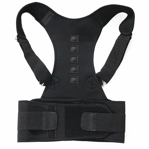 Magnetic therapy posture corrector brace supporter shoulder back support belt menwomen braces and support belt shoulder posture freeshipping - Etreasurs