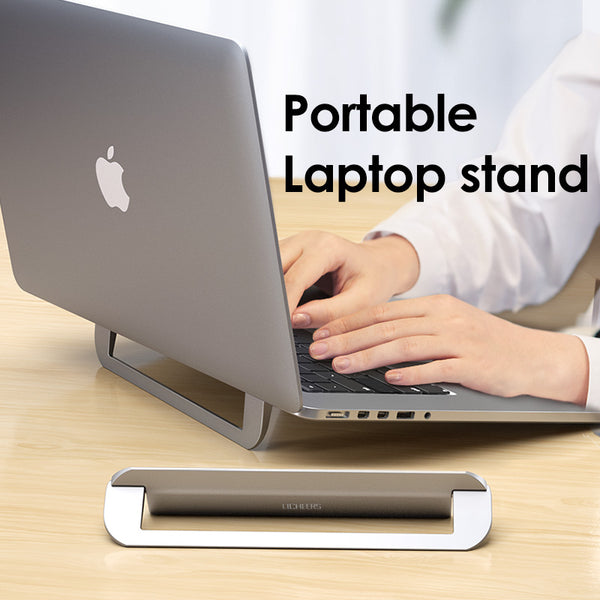 Notebook heat dissipation invisible bracket metal folding bracket base multifunctional portable storage bracket laptop stand freeshipping - Etreasurs