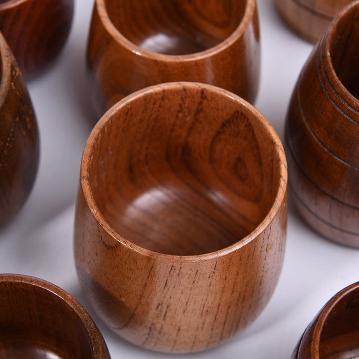 Wooden Big Belly Cups Handmade Natural Spruce Wood Cups freeshipping - Etreasurs