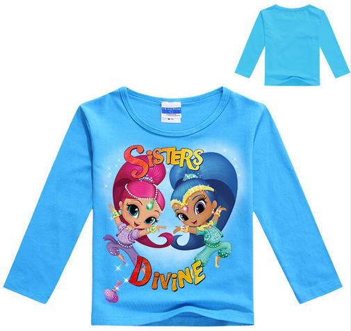 Kids Student Cotton Tops Sports Casual Tees Sweater Children Hoodie Long Sleeved T-Shirt Baby Girls T Shirt freeshipping - Etreasurs