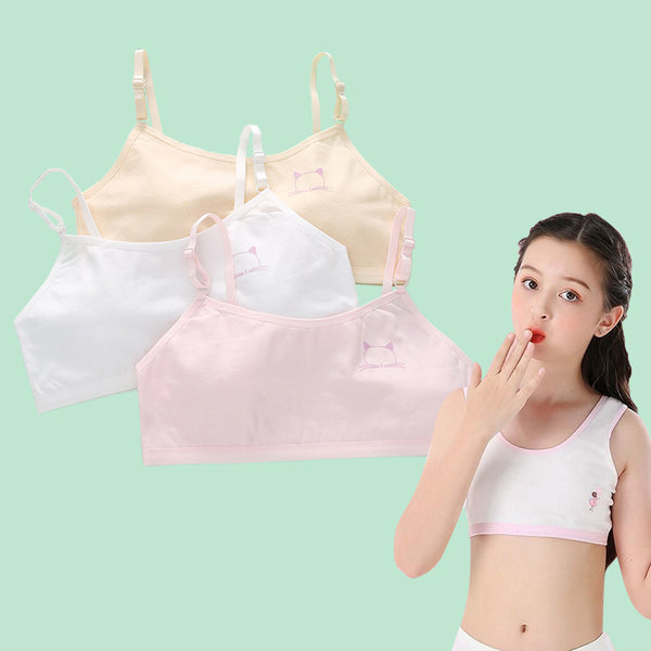 Pure cotton young underwear female adolescence student junior high school students 12-14-16 years old girl developing thin section