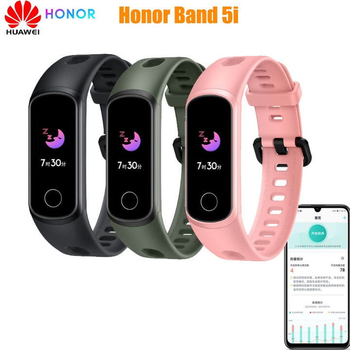 New product Original Huawei Honor Band 5i Smart Wristband AMOLED Huawe Honor Smart Watch Sleep Swimming Sport Tracker SpO2 Blood Oxygen freeshipping - Etreasurs