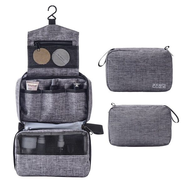 Men Women Hanging Cosmetic Bag Multifunction Travel Organizer Toiletry Wash Make up Storage Pouch Beautician Folding Makeup Bag