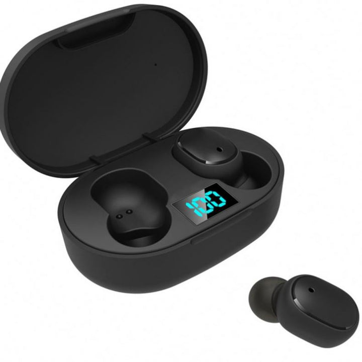New E6s Smart Digital Display Bluetooth Headset Wireless Sports Mini Headset Stereo in-Ear freeshipping - Etreasurs