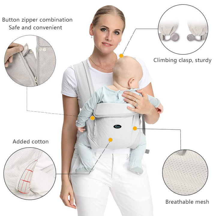 Baby Carrier Natural Cotton Ergonomic Baby Carrier Backpack Carrier Kangaroo Baby Sling Easy Wearing  Newborn Infant Toddler freeshipping - Etreasurs
