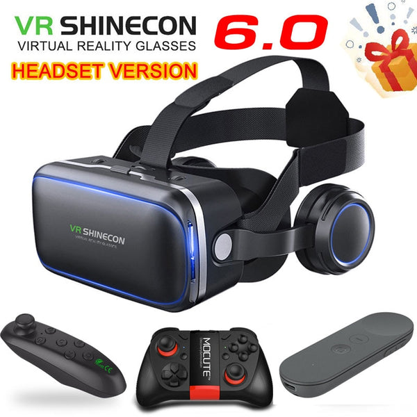 Original VR shinecon 6.0 Standard edition and headset version virtual reality 3D VR glasses headset helmets Optional controller freeshipping - Etreasurs