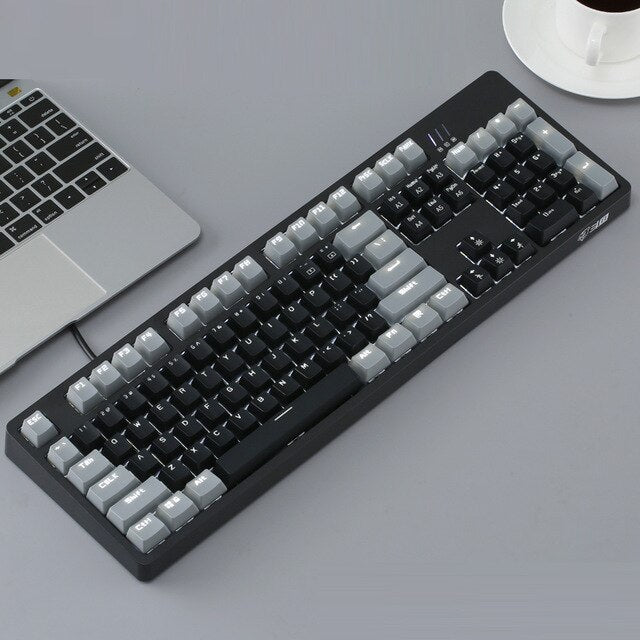 New wired USB 104 key mechanical keybord Game keypad For  computer backlit clavier freeshipping - Etreasurs