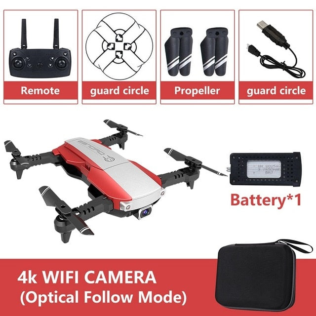 New RC Drone 4K HD Aerial Camera Quadcopter Optical Flow Hover Smart Follow Dual Camera Remote Control Helicopter With Camera freeshipping - Etreasurs