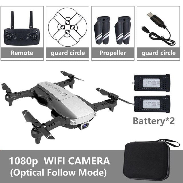 New RC Drone 4K HD Aerial Camera Quadcopter Optical Flow Hover Smart Follow Dual Camera Remote Control Helicopter With Camera freeshipping - Etreasurs