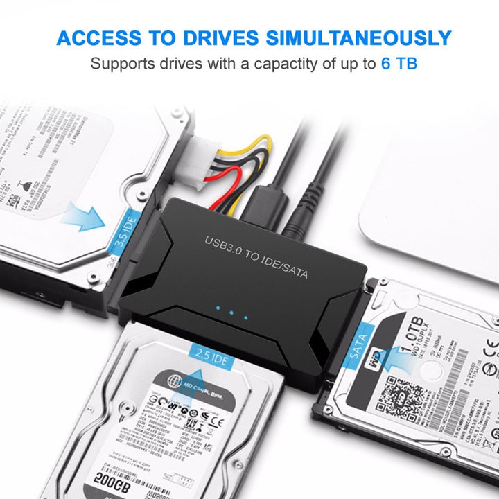 SATA to USB IDE Adapter USB 3.0 2.0 Sata 3 Cable for 2.5 3.5 Hard Disk Drive HDD SSD Converter IDE SATA Adapter Drop Shipping freeshipping - Etreasurs