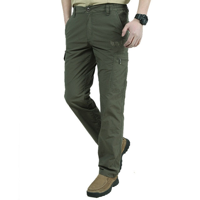 Men's Military Style Cargo Pants Men Summer Waterproof Breathable Male Trousers Joggers Army Pockets Casual Pants Plus Size 4XL freeshipping - Etreasurs