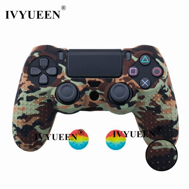 IVYUEEN For PlayStation 4 PS4 Pro Slim Controller Silicone Protective Skin Case Cover Thumb Grip Caps for Dualshock PS 4 Control freeshipping - Etreasurs