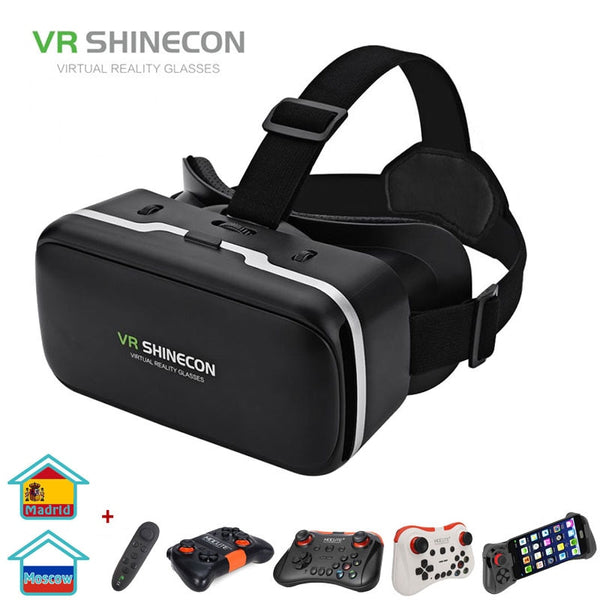 VR SHINECON G04 Virtual Reality Headset 3D VR Glasses for 4.7-6.0 inches Android iOS Smart Phones freeshipping - Etreasurs