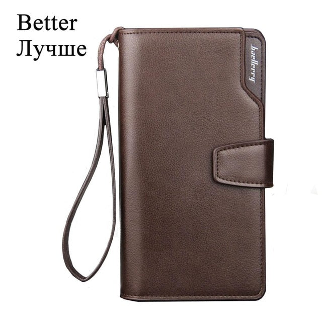 Baellerry Men Wallets Long Style High Quality Card Holder Male Purse Zipper Large Capacity Brand PU Leather Wallet For Men freeshipping - Etreasurs