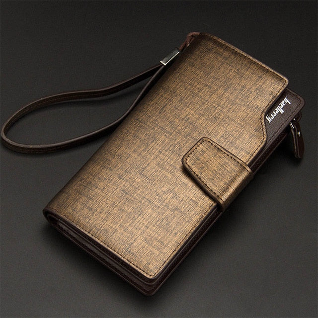 Baellerry Men Wallets Long Style High Quality Card Holder Male Purse Zipper Large Capacity Brand PU Leather Wallet For Men freeshipping - Etreasurs