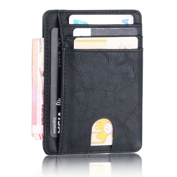 THINKTHENDO Slim RFID Blocking Leather Wallet Credit ID Card Holder Purse Money Case for Men Women 2020 Fashion Bag 11.5x8x0.5cm freeshipping - Etreasurs