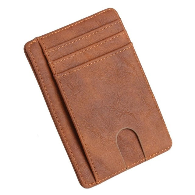 THINKTHENDO Slim RFID Blocking Leather Wallet Credit ID Card Holder Purse Money Case for Men Women 2020 Fashion Bag 11.5x8x0.5cm freeshipping - Etreasurs