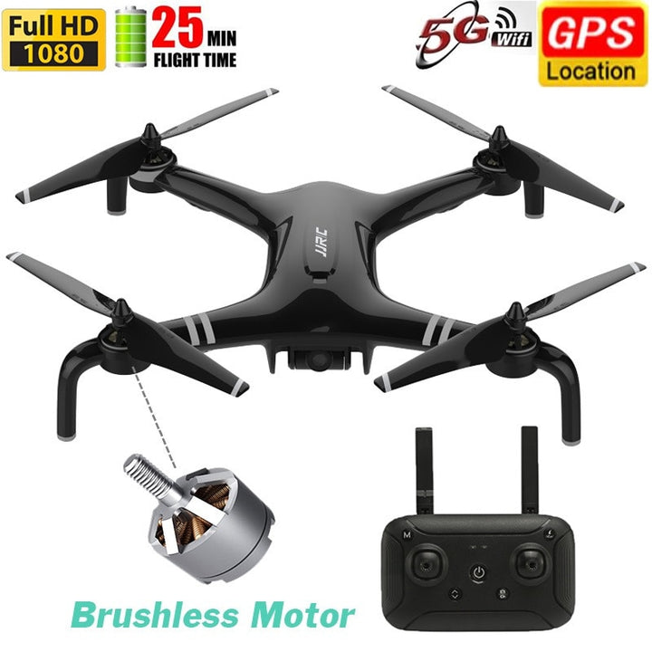 Brushless Dual GPS 1080P 5G FPV Drone RTF Universal Joint Quadcopter 23minu HD FPV Flight Aerial Photography Drone RC Helicopter freeshipping - Etreasurs