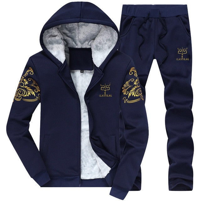BOLUBAO Tracksuits Men Sweatshirt Sporting Sets Winter Jacket + Pants Casual Clothing Men's Track Suit Sportswear Coat freeshipping - Etreasurs