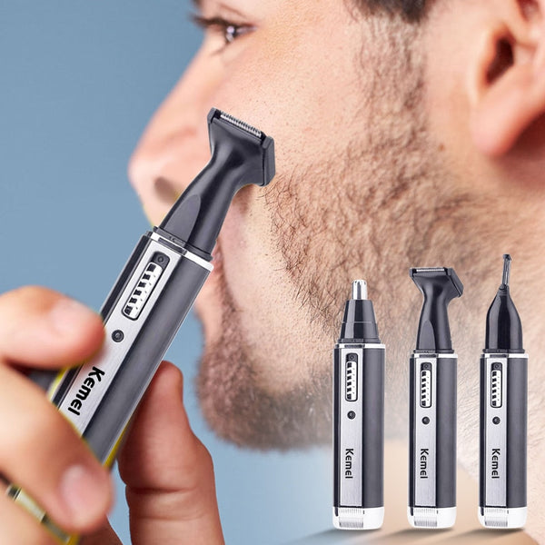 4 in 1 Rechargeable Men Electric Nose Ear Hair Trimmer Painless Women trimming sideburns eyebrows Beard hair clipper cut Shaver freeshipping - Etreasurs
