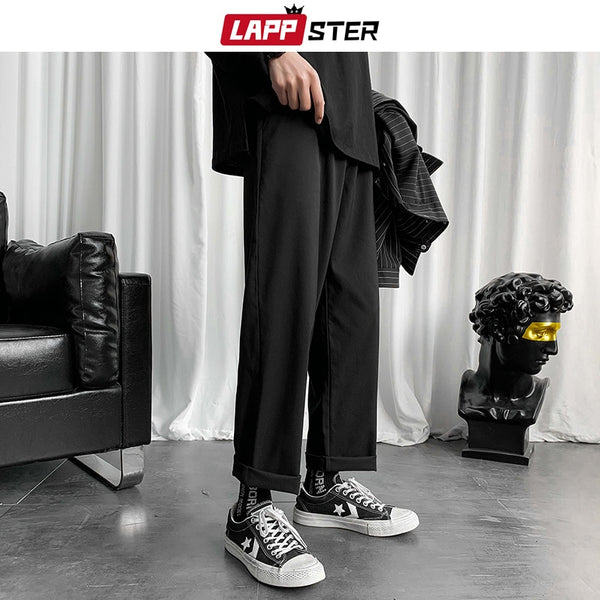 LAPPSTER Mens Black Korean Harem Pants 2020 Japanese Streetwear Joggers Harajuku Sweatpants Hip Hop Casual Trousers Plus Size freeshipping - Etreasurs