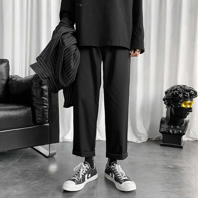 LAPPSTER Mens Black Korean Harem Pants 2020 Japanese Streetwear Joggers Harajuku Sweatpants Hip Hop Casual Trousers Plus Size freeshipping - Etreasurs
