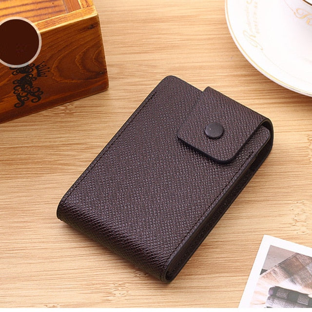 TANGYUE Men Credit Card Holder Leather Purse for Cards Case Wallet for Credit ID Bank Card Holder Women Cardholder and Coins freeshipping - Etreasurs