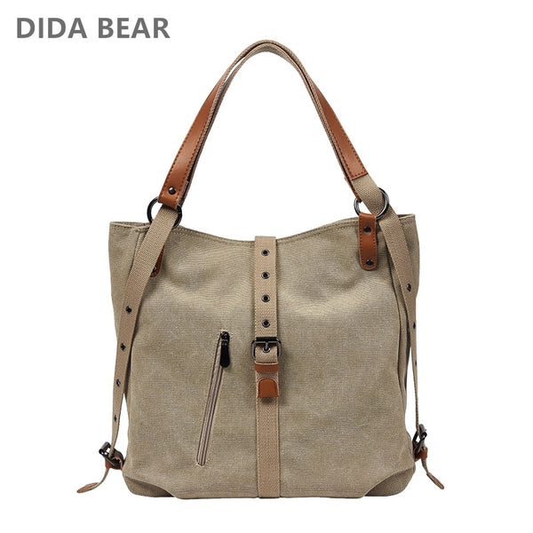 DIDABEAR Brand Canvas Tote Bag Women Handbags Female Designer Large Capacity Leisure Shoulder Bags Big Travel Bags Bolsas freeshipping - Etreasurs