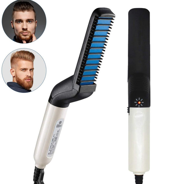 Multifunctional Hair Comb Brush Beard Hair Straightener Electric Heat Beard Straightening Comb Quick Hair Styler For Men freeshipping - Etreasurs